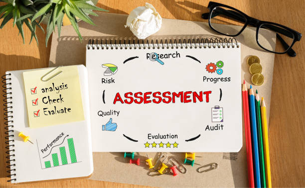 Notebook with Toolls and Notes about Assessment,concept