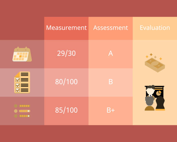 measurement vs assessment vs evaluation to see the difference vector
