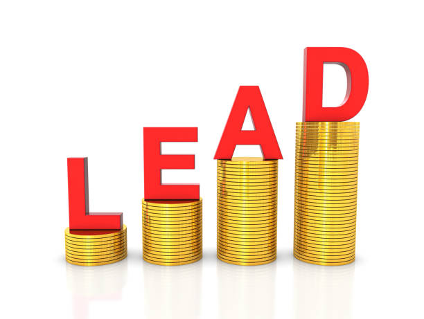 Business Graph with Lead Text