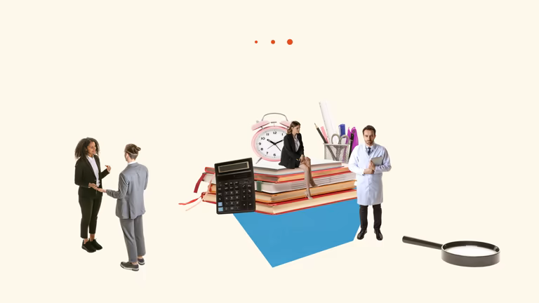 Stop motion. Animation. Employees, students working together, having business communication. Developing strategy to grow company finances. Concept of teamwork, cooperation, analytics