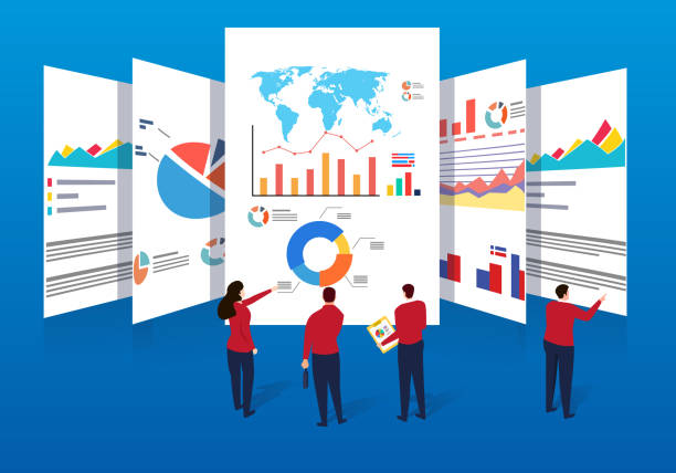 Business team doing data analysis